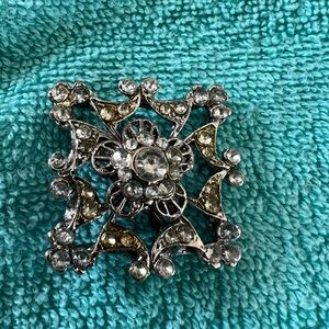 Elegant Silver and Gold Brooch